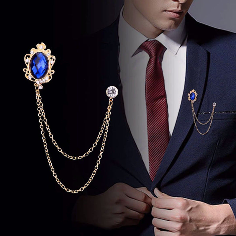 Elegant alloy lapel pin for men and women