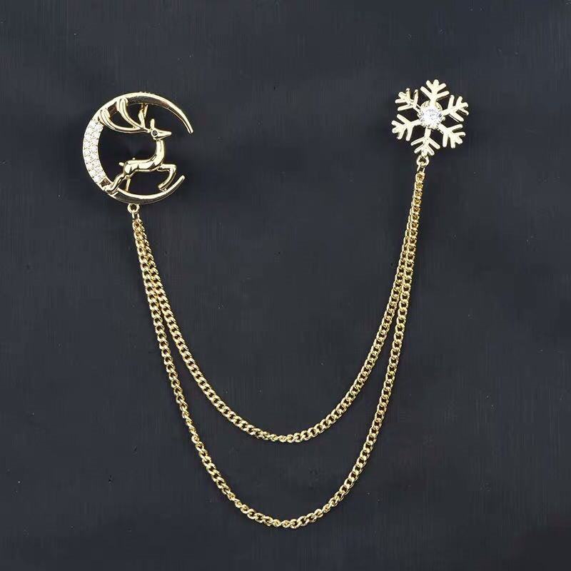 Elegant alloy lapel pin for men and women