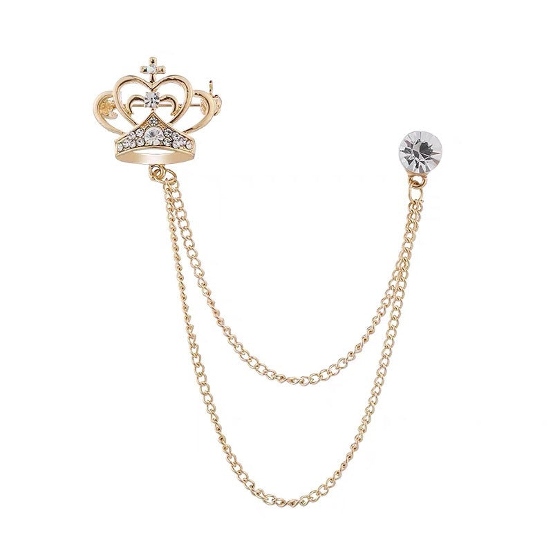 Durable electroplated star brooch