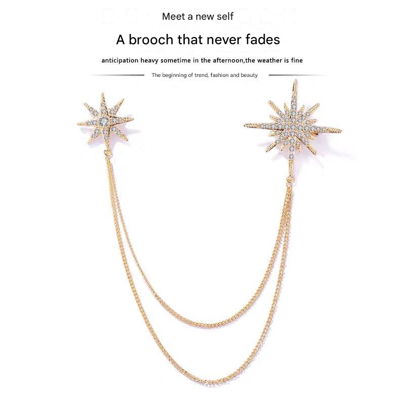 Fashionable star pin for formal wear