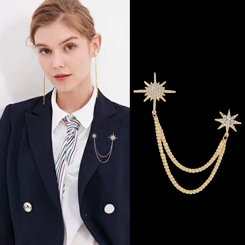 Elegant alloy lapel pin for men and women