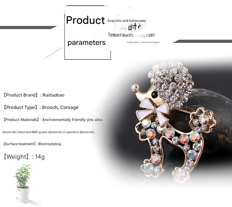 Fashionable Dog Pin Accessory - Image 3
