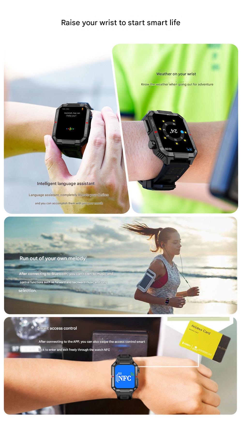 Smartwatch displaying health metrics
