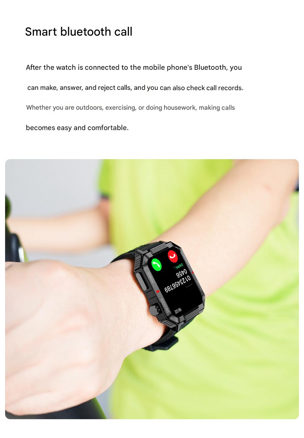 Stylish silicone smartwatch on wrist