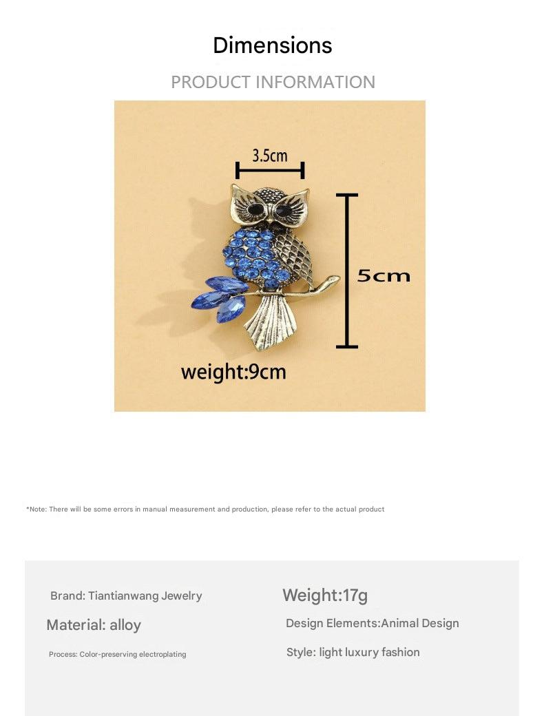 Owl brooch in stylish display - image 7