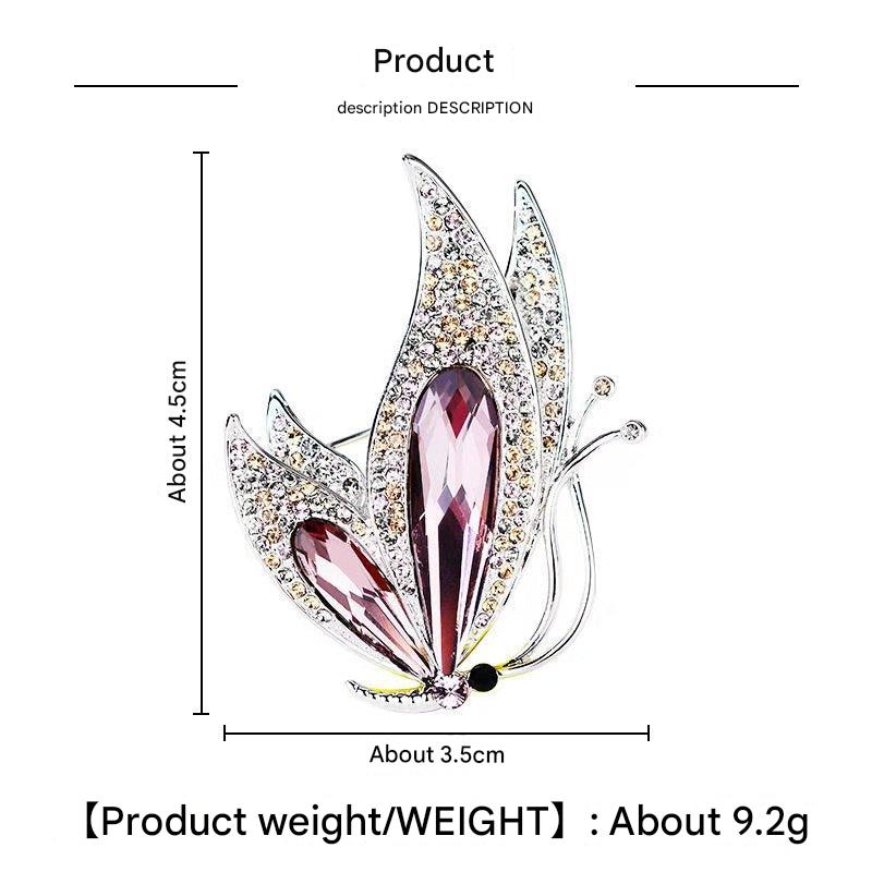 High-quality alloy butterfly brooch with stunning design