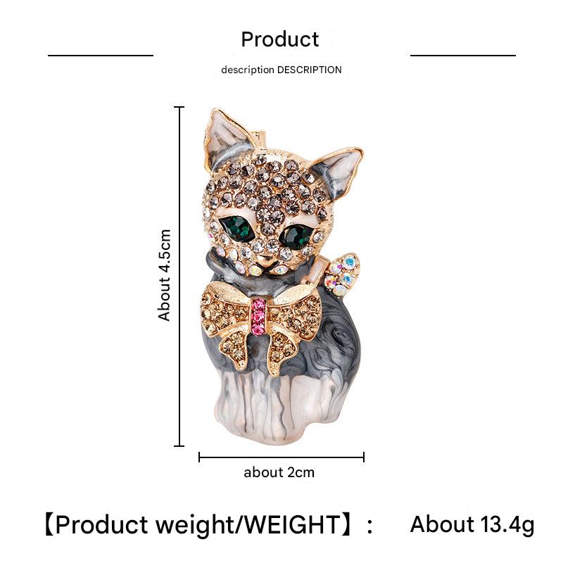 Durable Alloy Cat Brooch Image 5