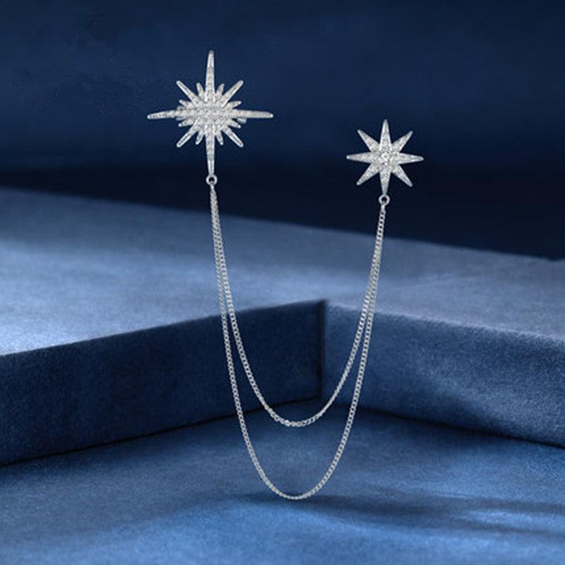 Fashionable star pin for formal wear