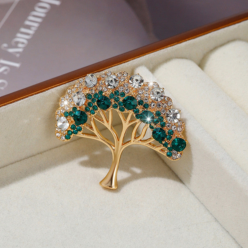 Gold Floral Brooch Pin Image 2