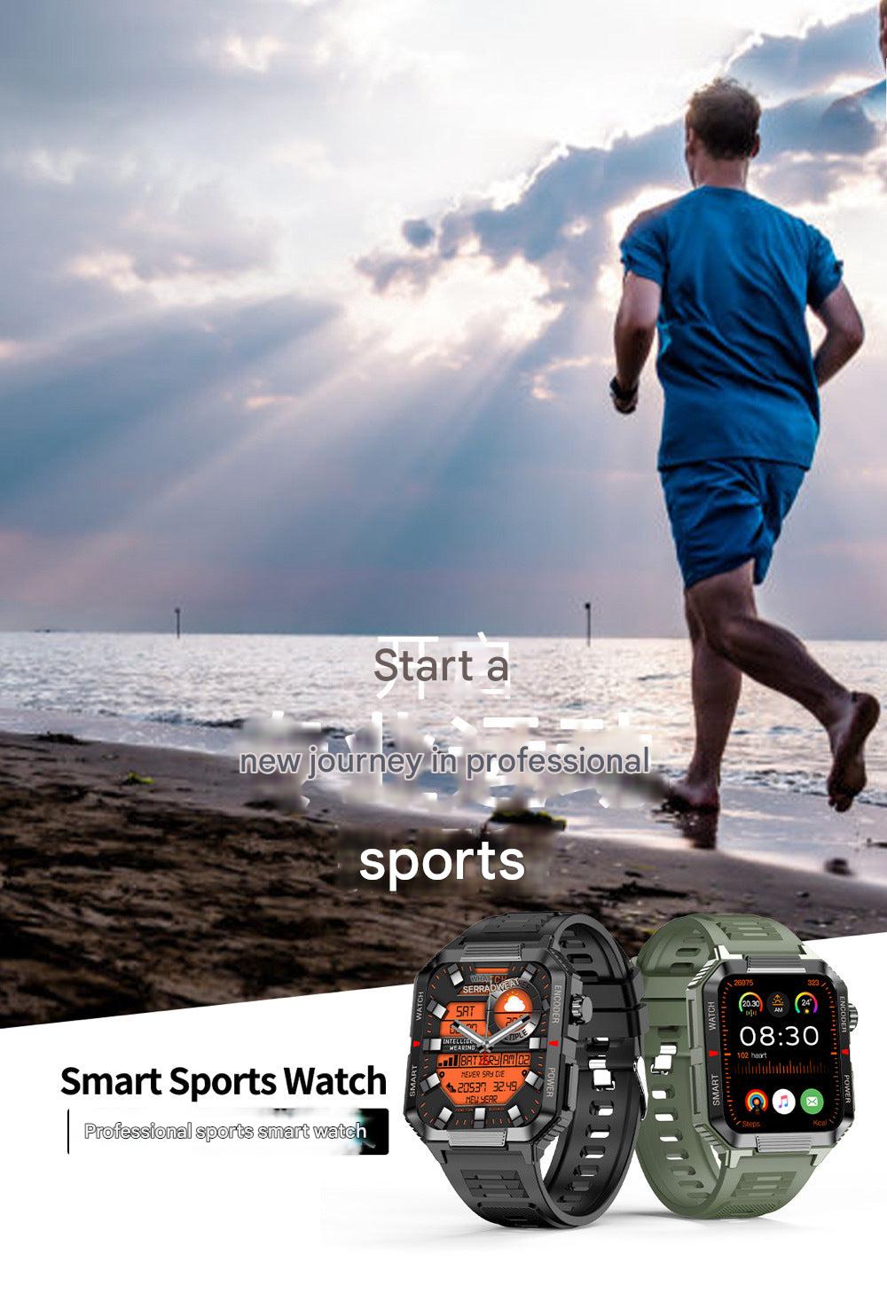 Smartwatch displaying health metrics