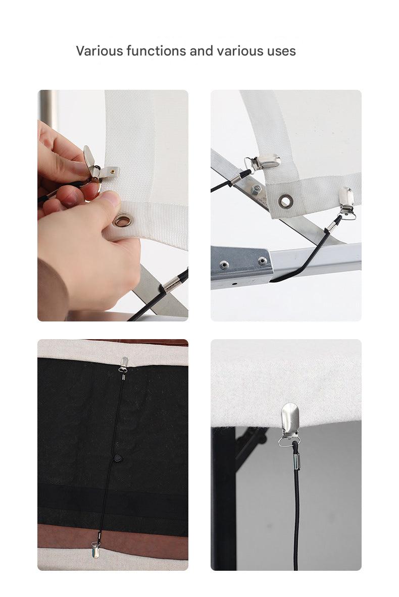 Slip resistant clamp for sofa covers