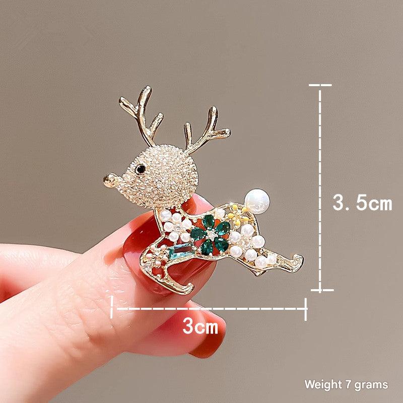 festive animal brooch for holiday fashion
