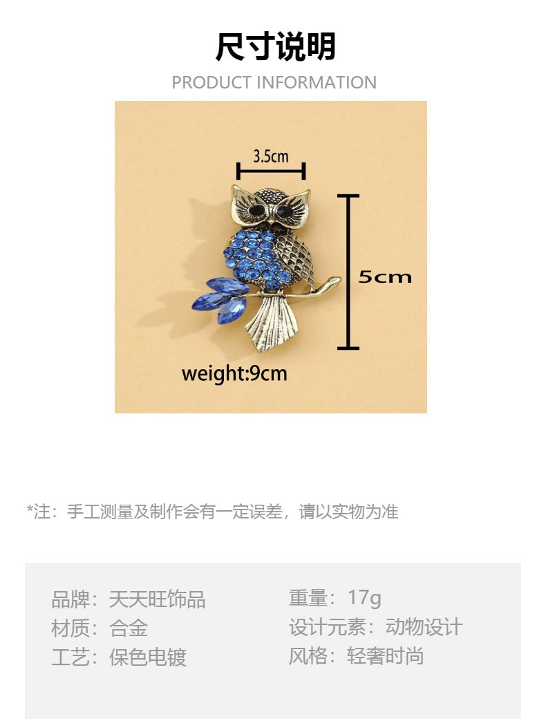 Elegant design owl pin - image 8