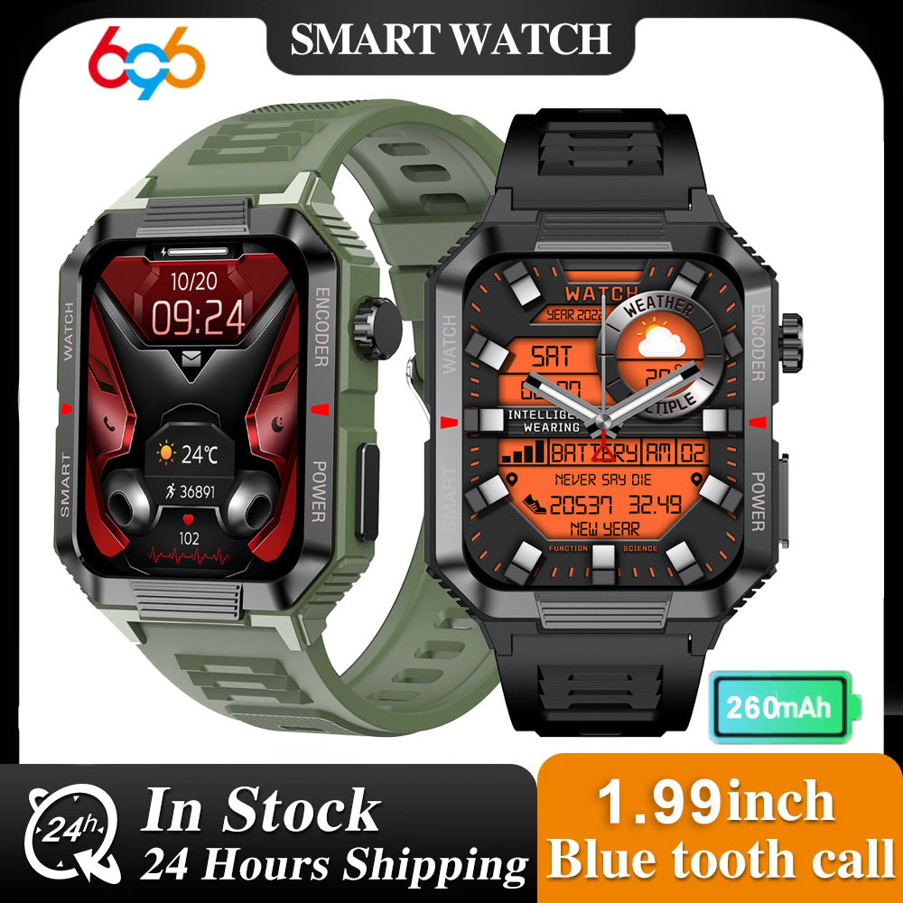 Close-up of smartwatch with touchscreen