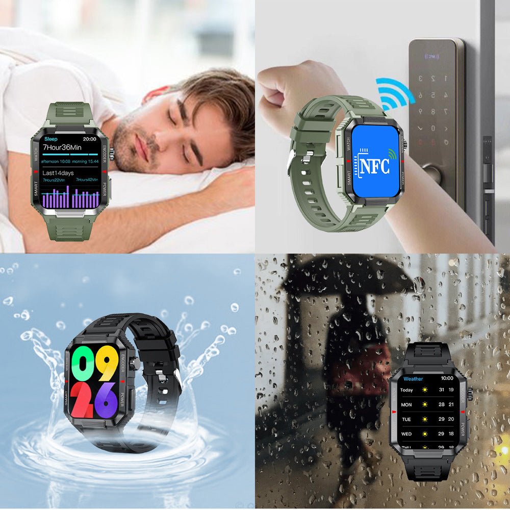 Smartwatch displaying health metrics