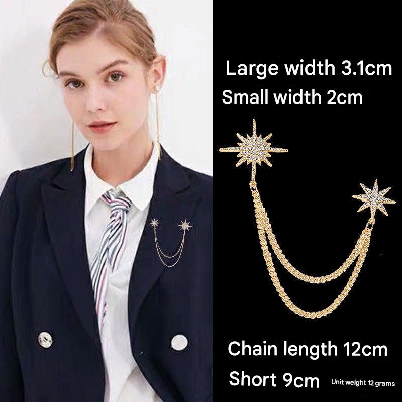 Elegant alloy lapel pin for men and women