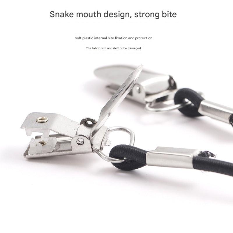 Adjustable elastic clamp for bedding