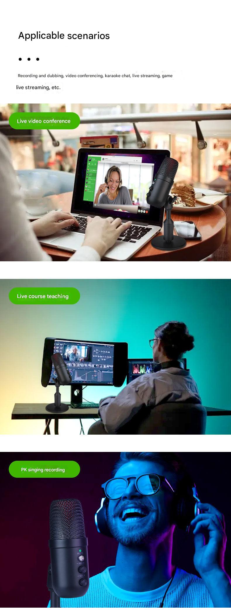 compact USB microphone with stand image