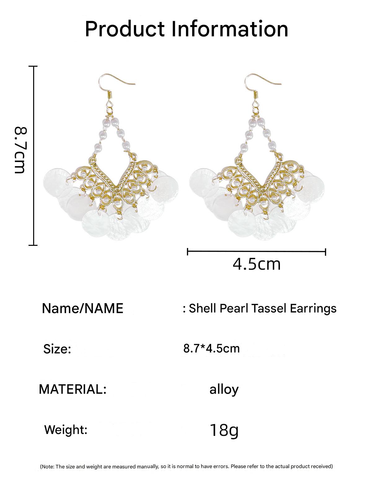 Chic Vintage Shell Tassel Earrings image 7