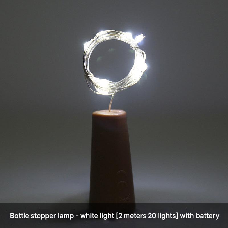 cozy indoor bottle LED fairy lights white