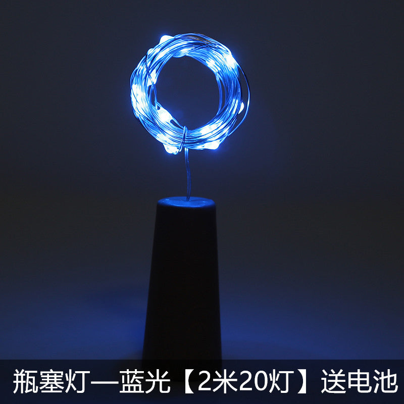 portable LED lighting with bottle stopper