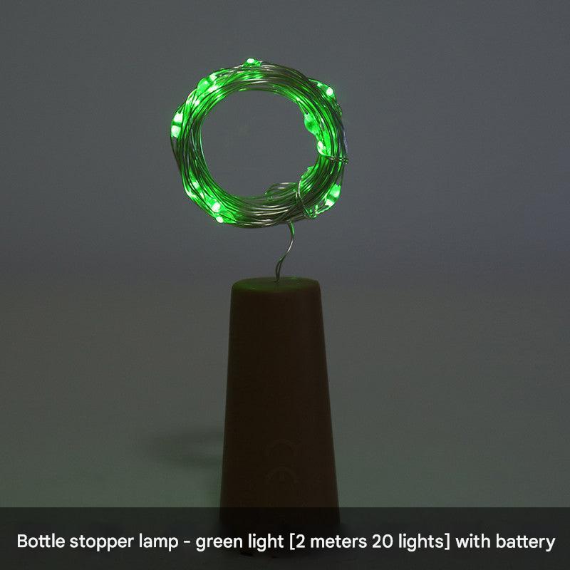 romantic bedroom LED bottle lights warm light