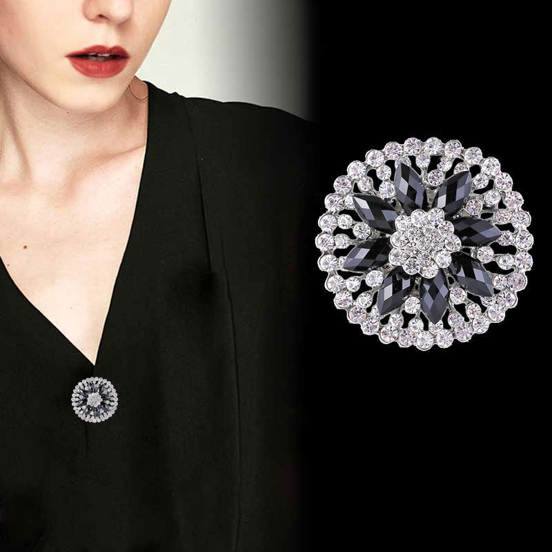 Premium Alloy Flower Brooch Pin Image 9
