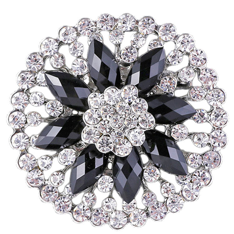Premium Alloy Flower Brooch Pin Image 1