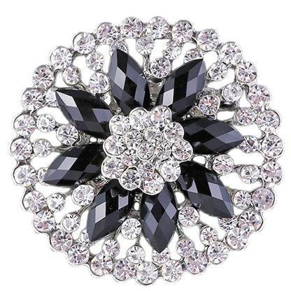 Premium Alloy Flower Brooch Pin Image 1