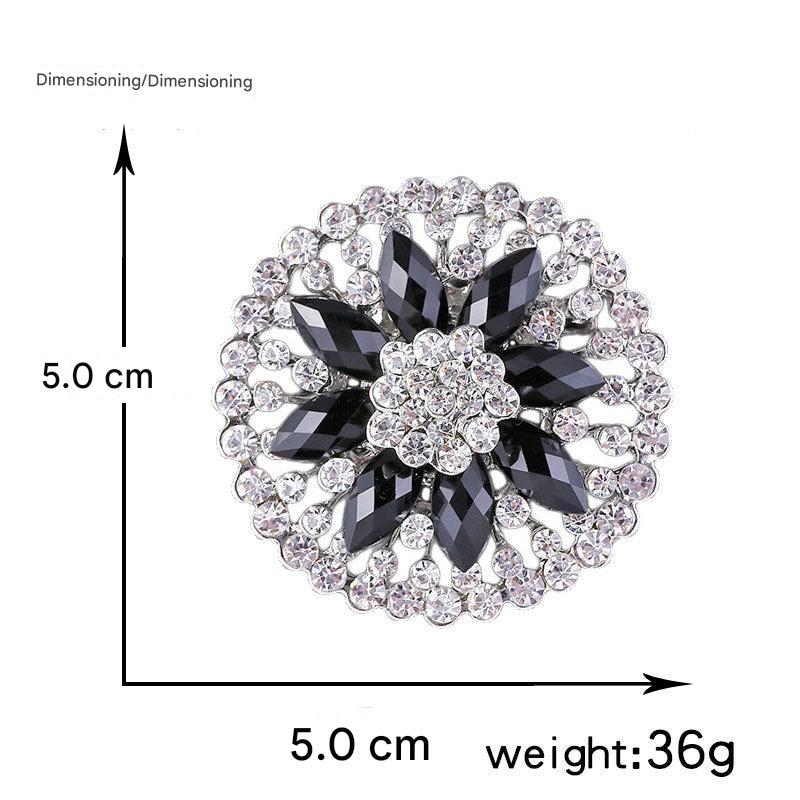 Premium Alloy Flower Brooch Pin Image 2