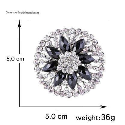 Premium Alloy Flower Brooch Pin Image 2