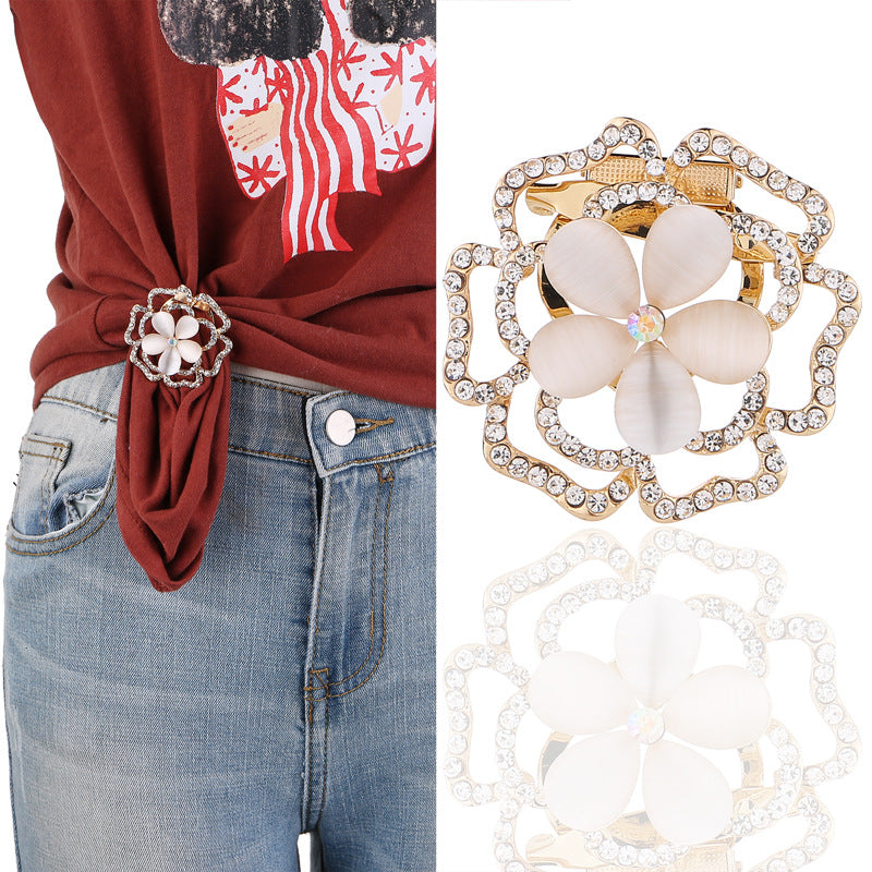 Alloy Rhinestone Brooch with Multi-Color Options