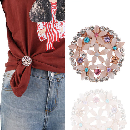Alloy Rhinestone Brooch with Multi-Color Options