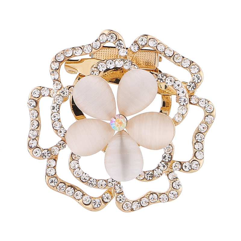 Gift Boxed Rhinestone Cat Eye Brooch