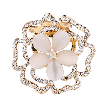 Gift Boxed Rhinestone Cat Eye Brooch