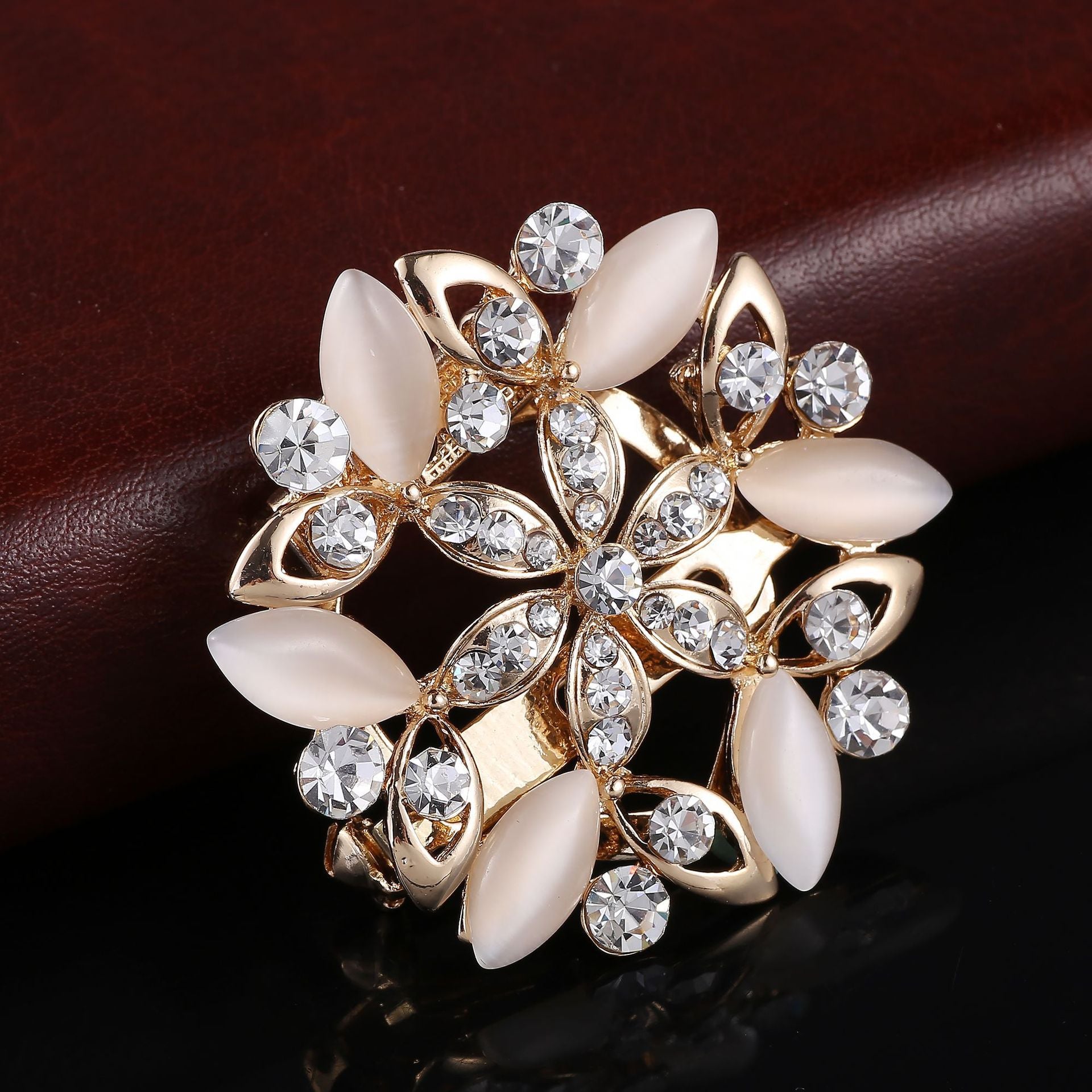 Floral Brooch Pin Styled with T-Shirt