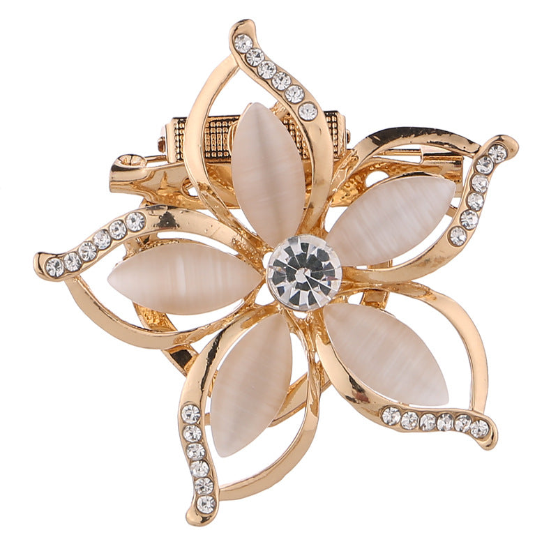 Unisex Rhinestone Brooch on Model