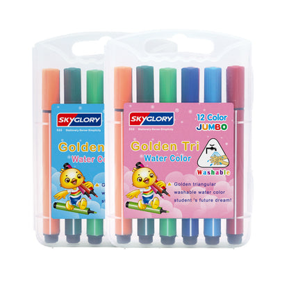 Skyglory 36-Color Children's Watercolor Brush Set – Non-Toxic Art Supplies for Kids' Creativity