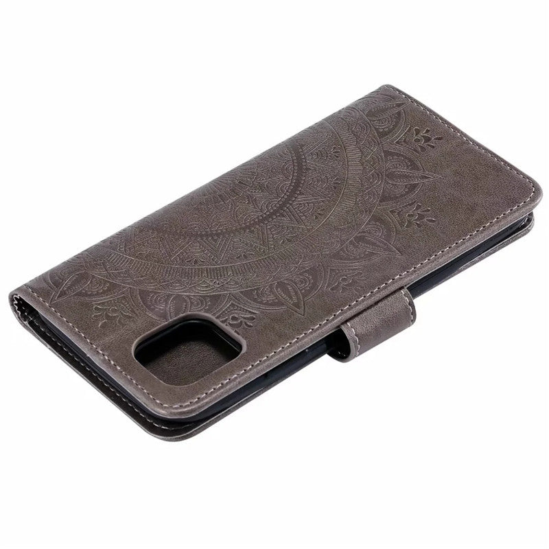 Stylish Leather Phone Wallet Case for iPhone 15/16 & Samsung Galaxy - Multiple Colors