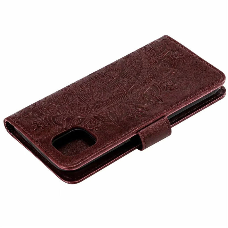 Stylish Leather Phone Wallet Case for iPhone 15/16 & Samsung Galaxy - Multiple Colors