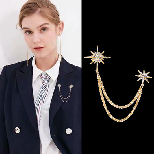 Elegant alloy lapel pin for men and women