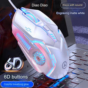 White colorful light-6D button sound version (Pack of 2)