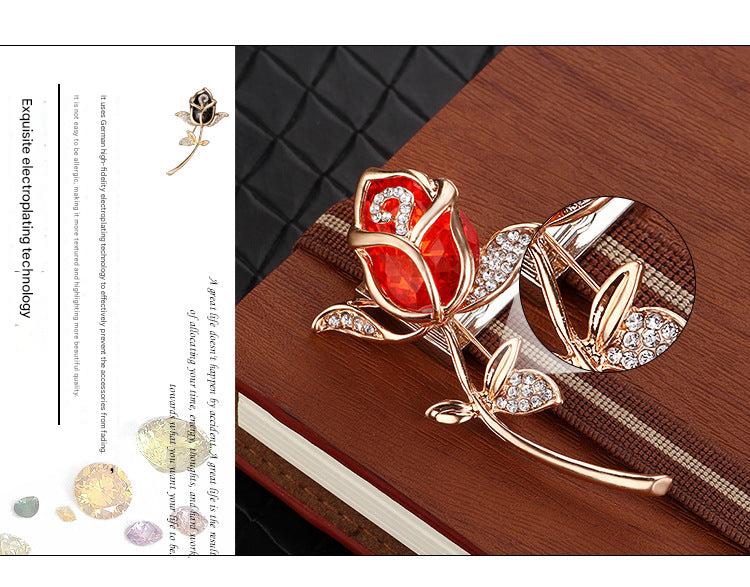 Close-up of Rose Brooch Design - Image 2