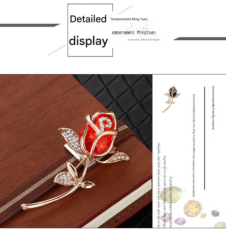 Stylish Brooch on Clothing - Image 3