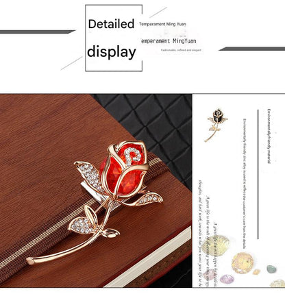 Stylish Brooch on Clothing - Image 3