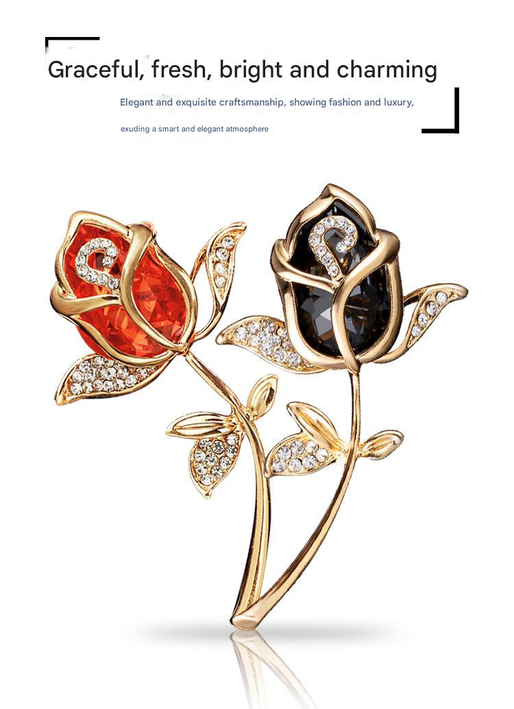 Close-up of Rose Brooch Design - Image 2