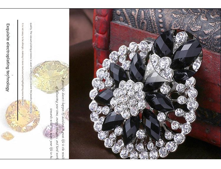 Premium Alloy Flower Brooch Pin Image 2