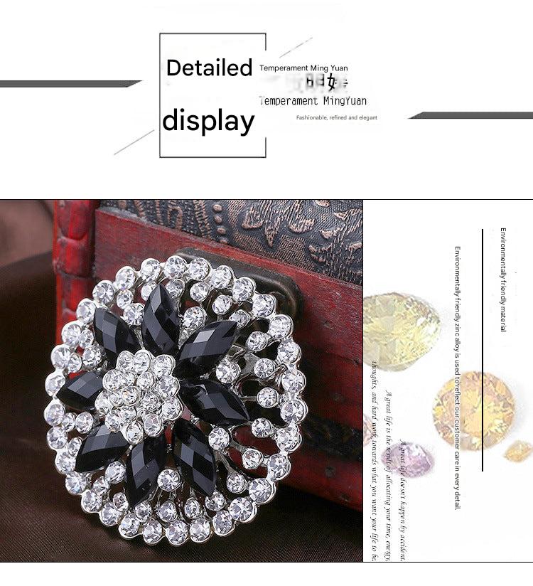 Premium Alloy Flower Brooch Pin Image 3
