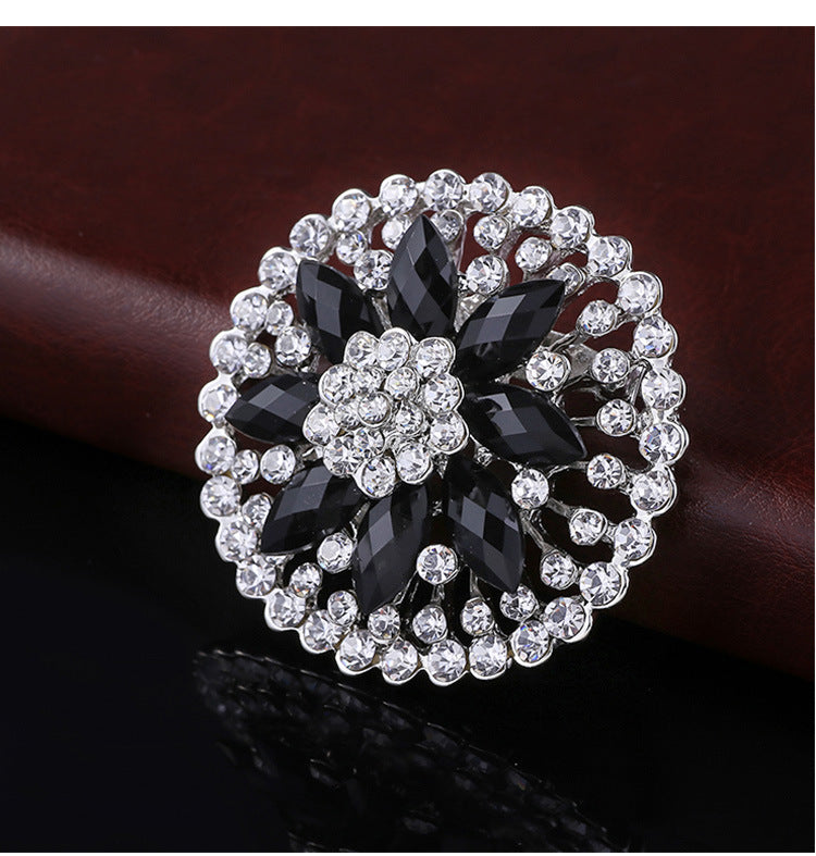 Premium Alloy Flower Brooch Pin Image 10