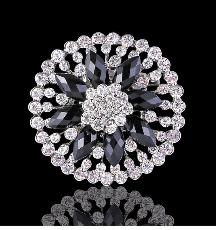 Premium Alloy Flower Brooch Pin Image 8